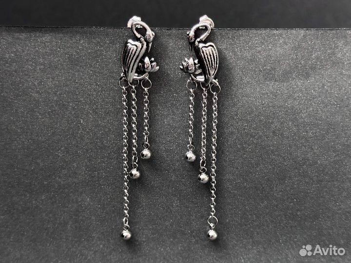 Серебряные серьги