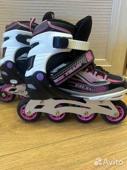 Роликовые коньки раздвижные 35-38