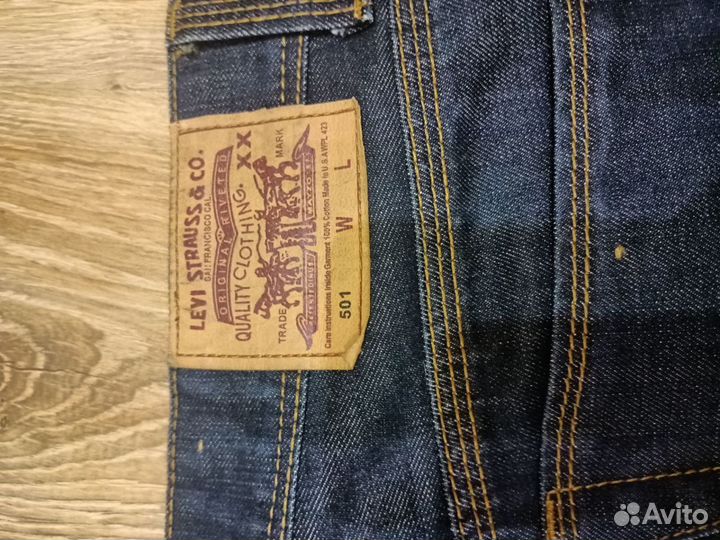 Мужские джинсы levis 501 прямые