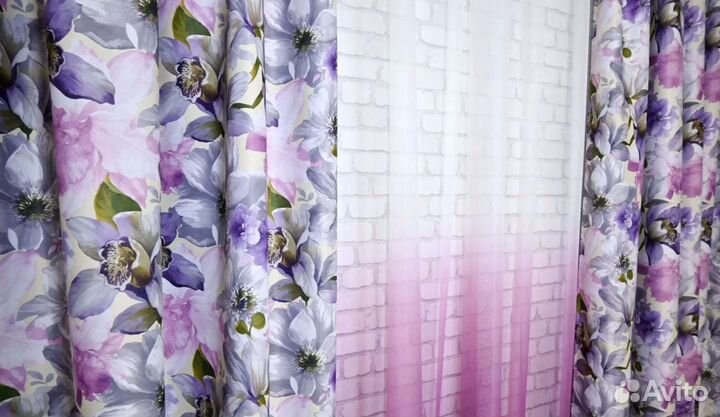 Прямые шторы классические на заказ