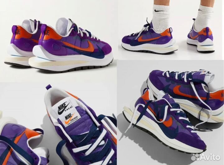 Кроссовки nike waffle sacai