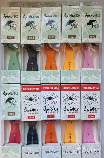 Расчёска паучок I Love My Hair Spider S мини 1503