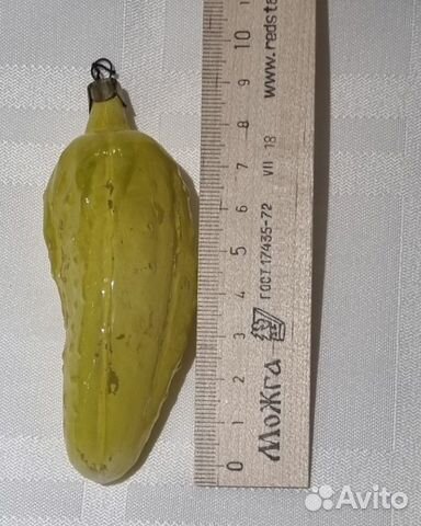 Елочные игрушки СССР. Огурец. Лот 1