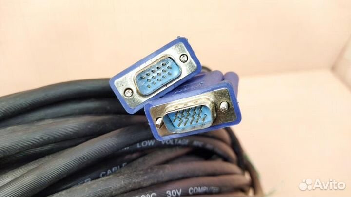 Кабель svga 15M/15M vcom VGA 15M - VGA 15M 30m