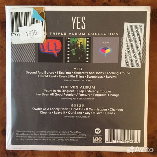 CD/Новые/Фирменные/Yes/The Triple Album Collection