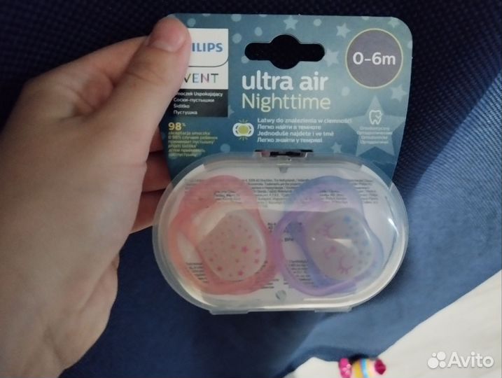 Соска пустышка avent 0 6