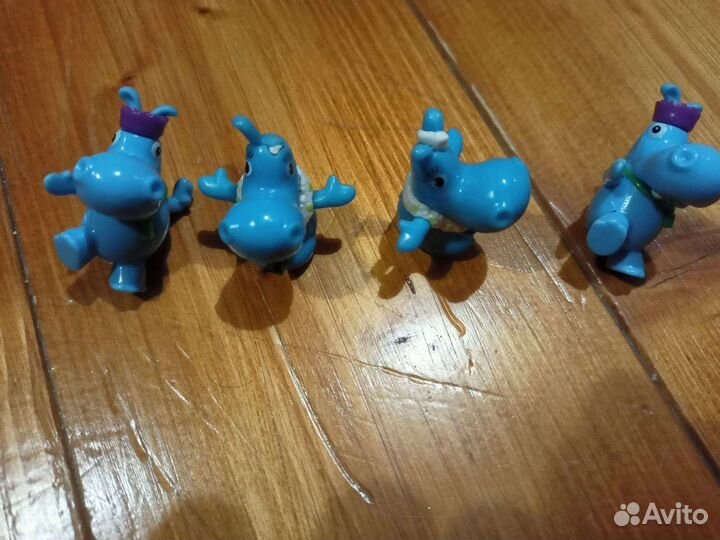 Игрушки из киндера бегемотики