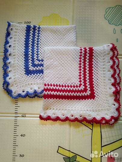 Плед детский вязаный ручная работа