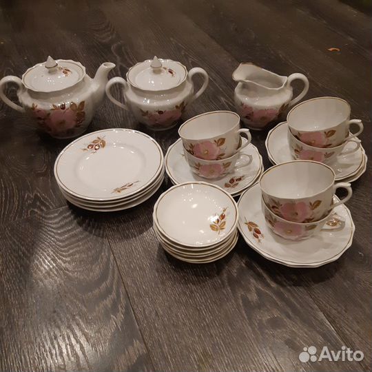 Чайный сервиз Вербилки дфз 1962 г