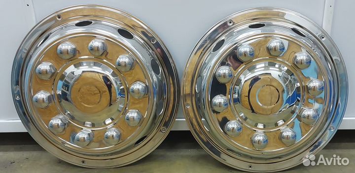 Колпак переднего колеса 22.5 нержавеющий комплект