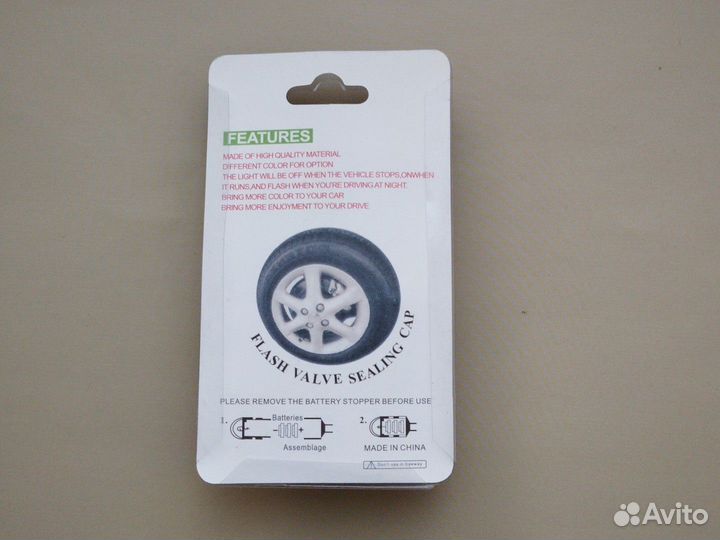 Колпачки на ниппель светящиеся комплект