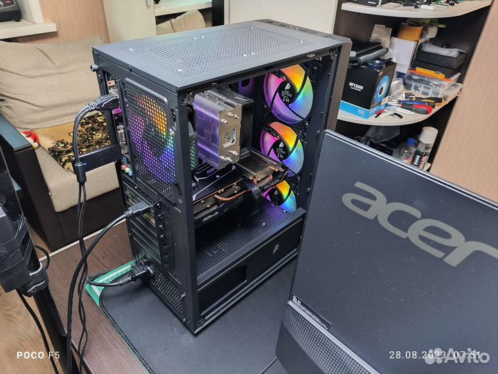 Игровой комп Ryzen 5 5500+ AsRock RX 6600