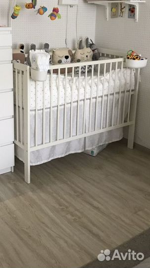 Подзор для кроватки IKEA