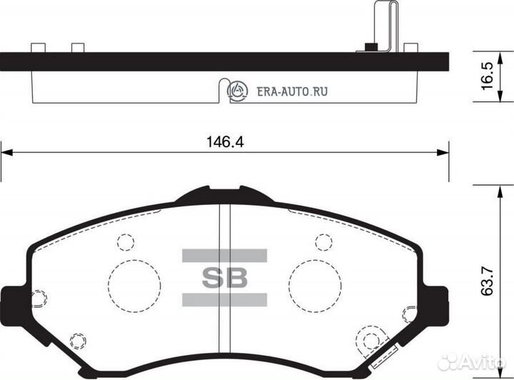 Sangsin brake SP2185 Колодки тормозные дисковые Je