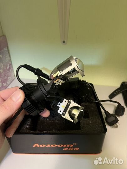 Bi led лампочки h4 с линзой