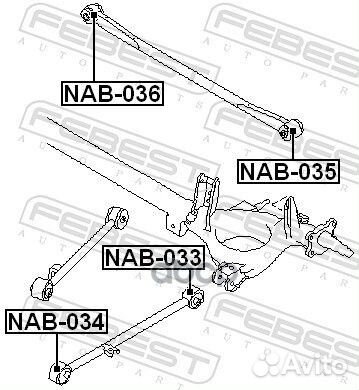 С-б.пер.зад.продолн.рычага nissan micra/march K