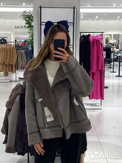 Дубленка zara