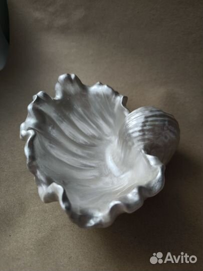 Гипсовая шкатулка Ракушка