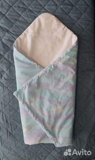 Конверт одеяло на выписку лето для мальчика