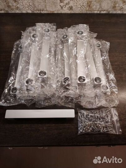 Ручка скоба для мебели, хром, матовая, 23 шт