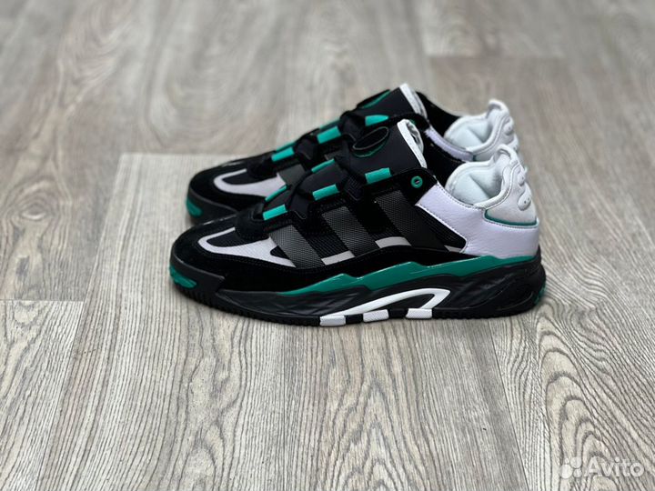 Кроссовки Adidas Niteball Black Green (36-45)