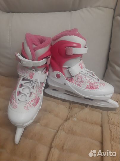 Коньки детские раздвижные 36