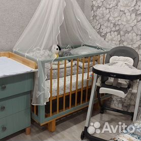 Детская кровать с пеленальным столиком MAMI 08