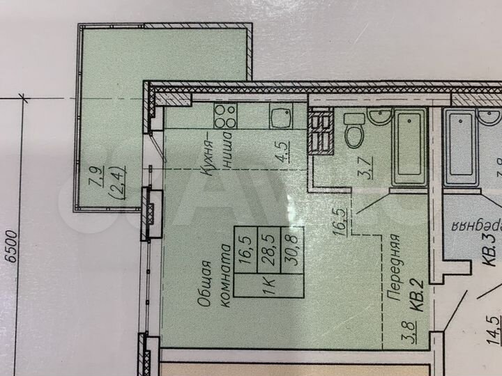 Квартира-студия, 28,5 м², 3/10 эт.