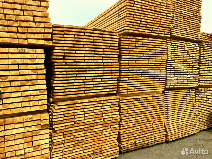 Доска обрезная 25х100х6000мм с доставкой