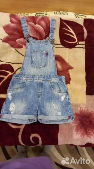 Джинсовый комбинезон для девочки