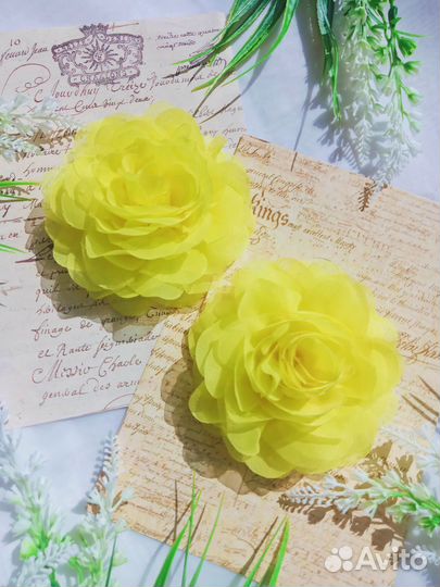 Осенние бантики резиночки заколки