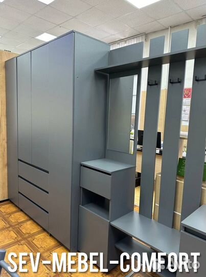 Прихожая графит ширина 100 см