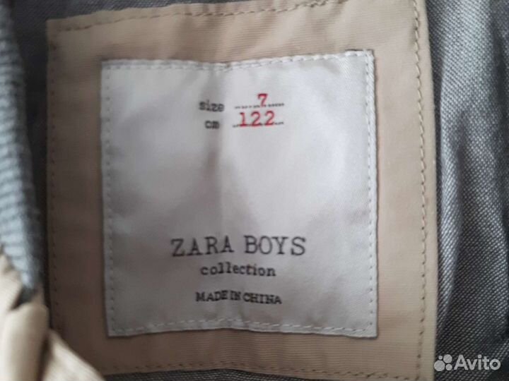 Бомбер хлопковый для мальчика 122, Zara