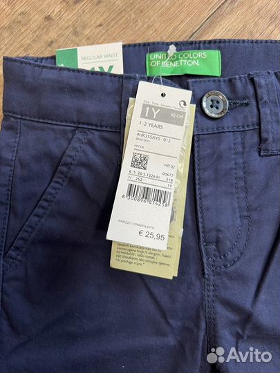 Новые Брюки 80 benetton на мальчика