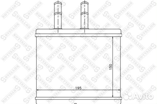 Радиатор отопителя Chevrolet Aveo/Kalos 1.2-1.4 05