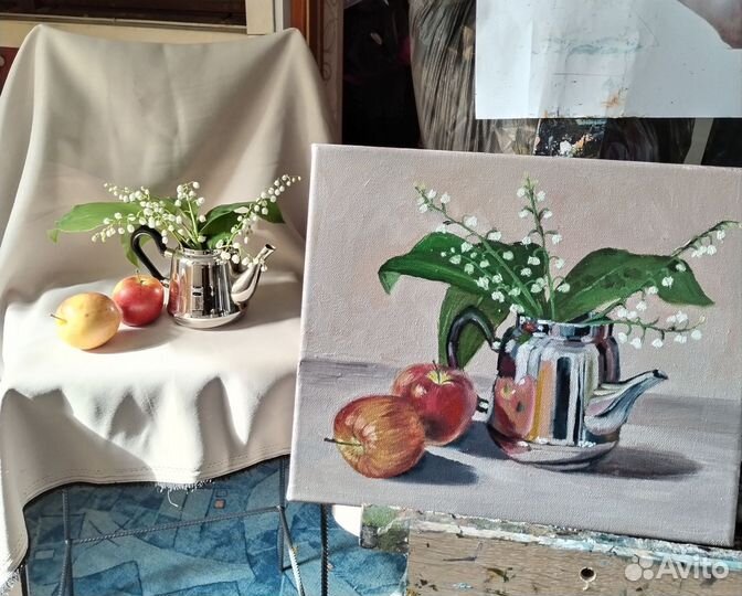 Картина маслом на холсте натюрморт