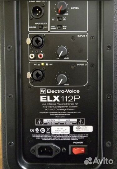 Активные колонки Electro-Voice ELX -112p цена за 2