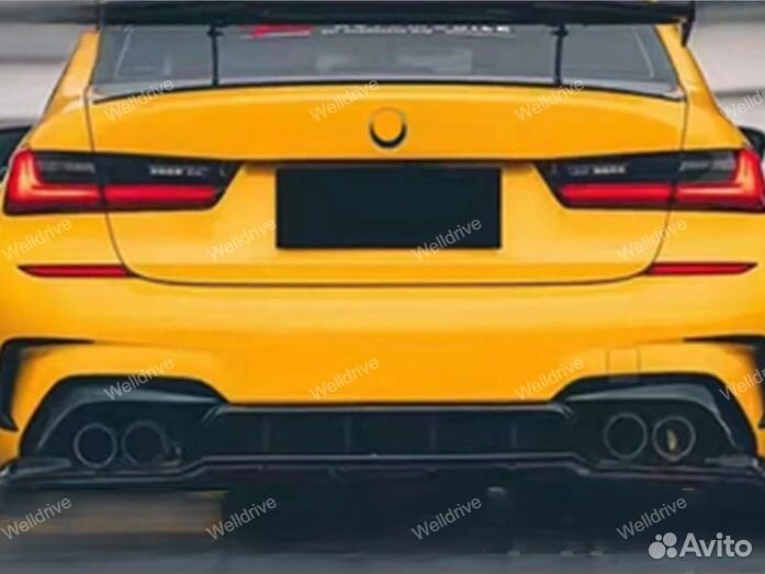 Диффузор задний BMW 3 G20 Agressor 2+2