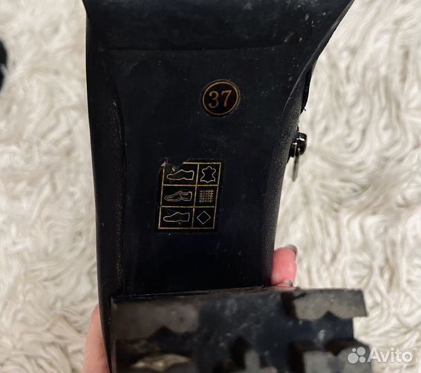 Ботильоны женские кожаные 37