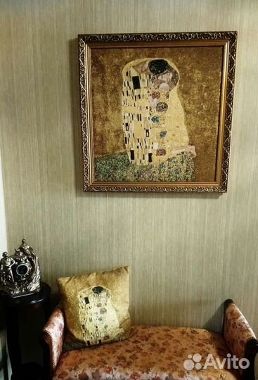 Картина (гобелен), подушка Густав Климт Поцелуй