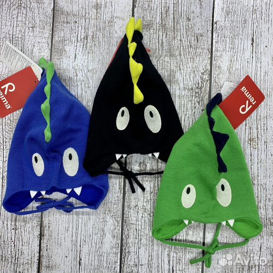 Шапки зимние Рейма шерстяные Финские дино выбор