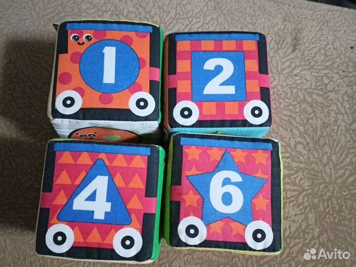 Развивающий кубик мягкий