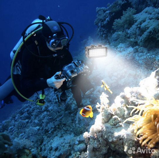 LED фото видео фонарь для дайвинга 36 для GoPro