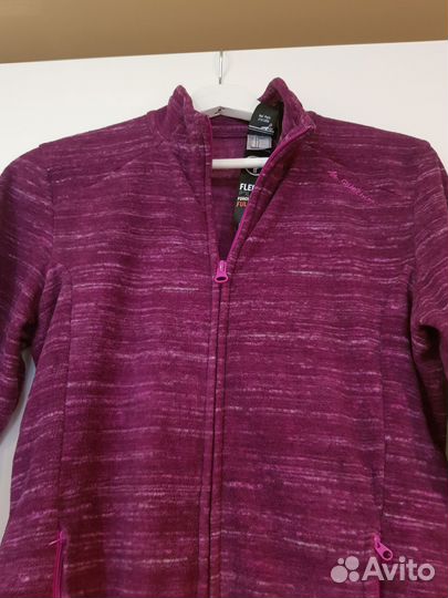 Флисовая спортивная кофта на молнии для девочки