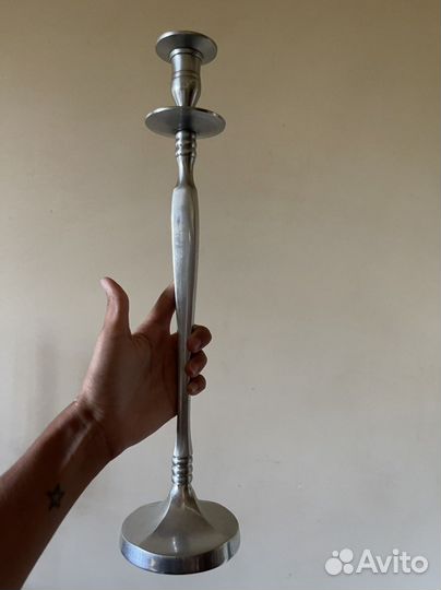 Подсвечник винтажный индия металл, цена за все