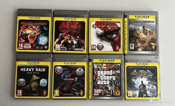 Игры PS3 platinum и essential и спорт