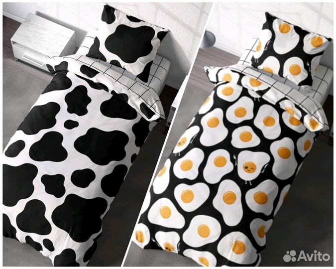 Трендовое Постельное белье 1.5 сп. хлопок перкаль