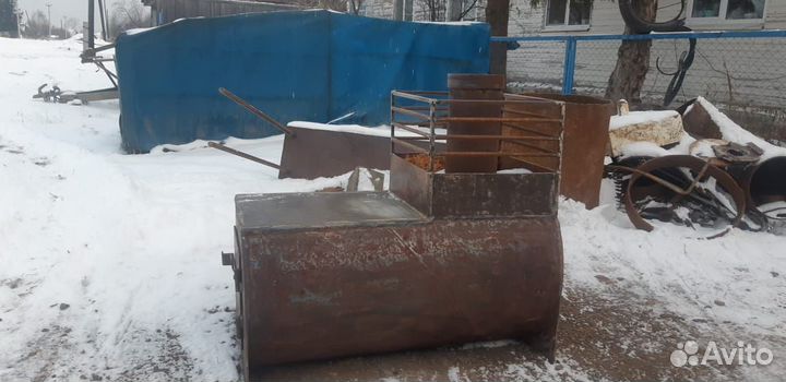 Печь для бани дровяная из трубы