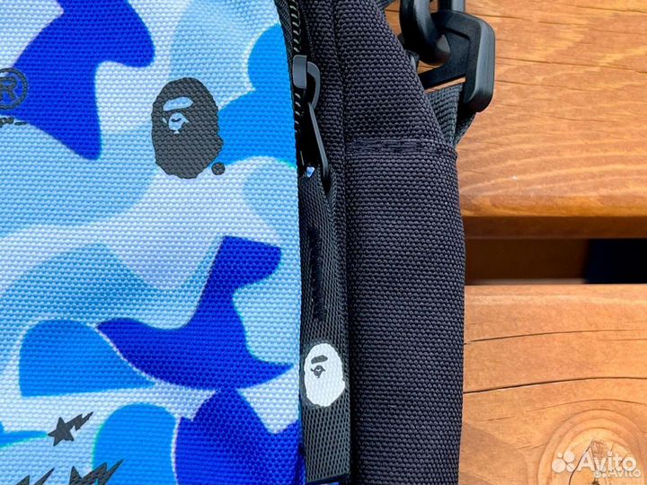 Сумка bape Blue/Camo