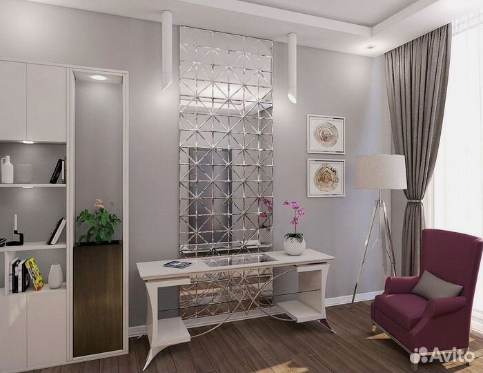 Панно из зеркал на стену